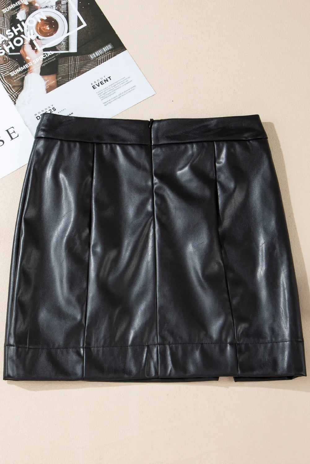 Hazel Blues® | PU Leather Mini Skirt
