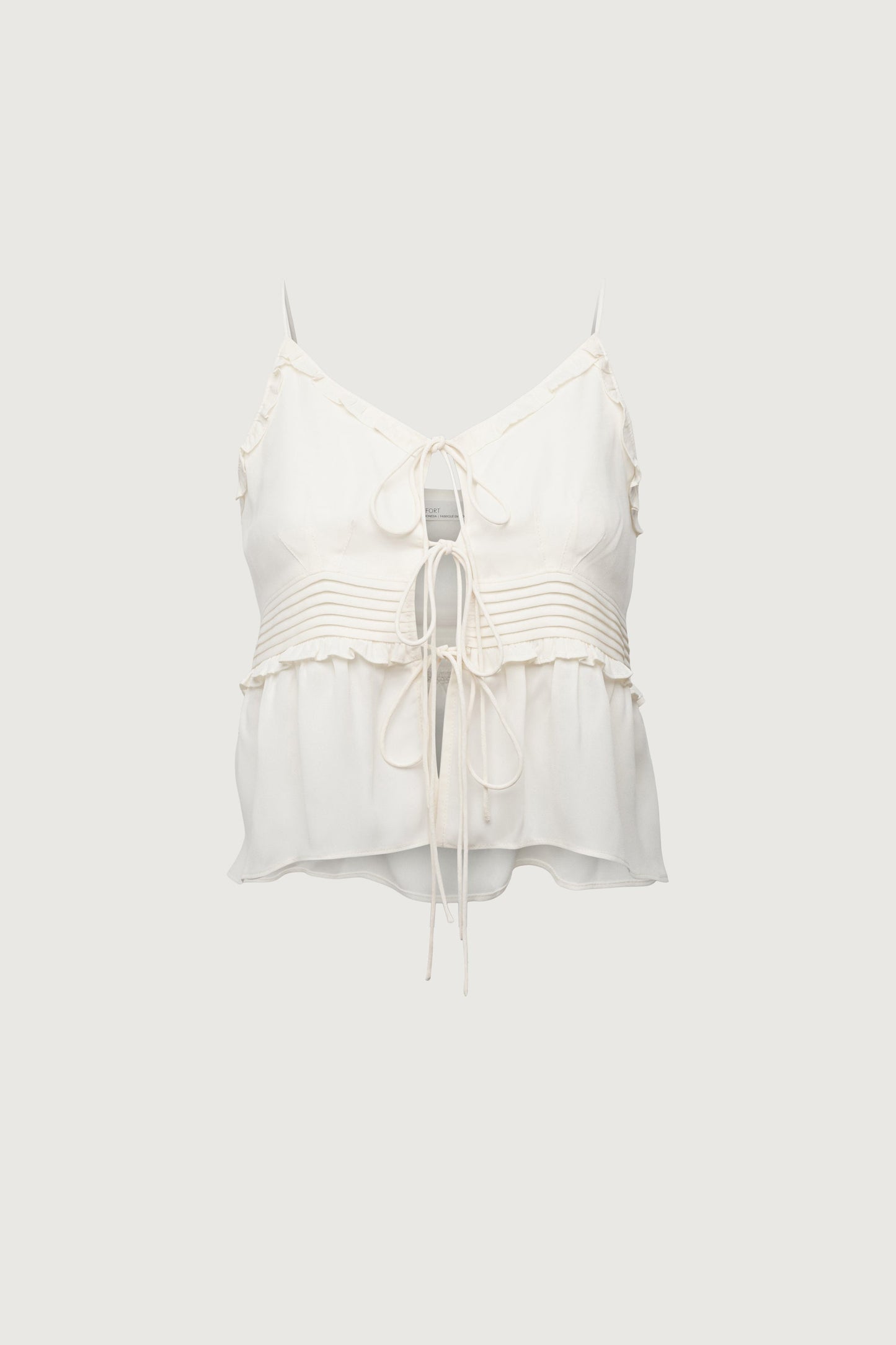 SHEER TIE-FRONT TANK TOP