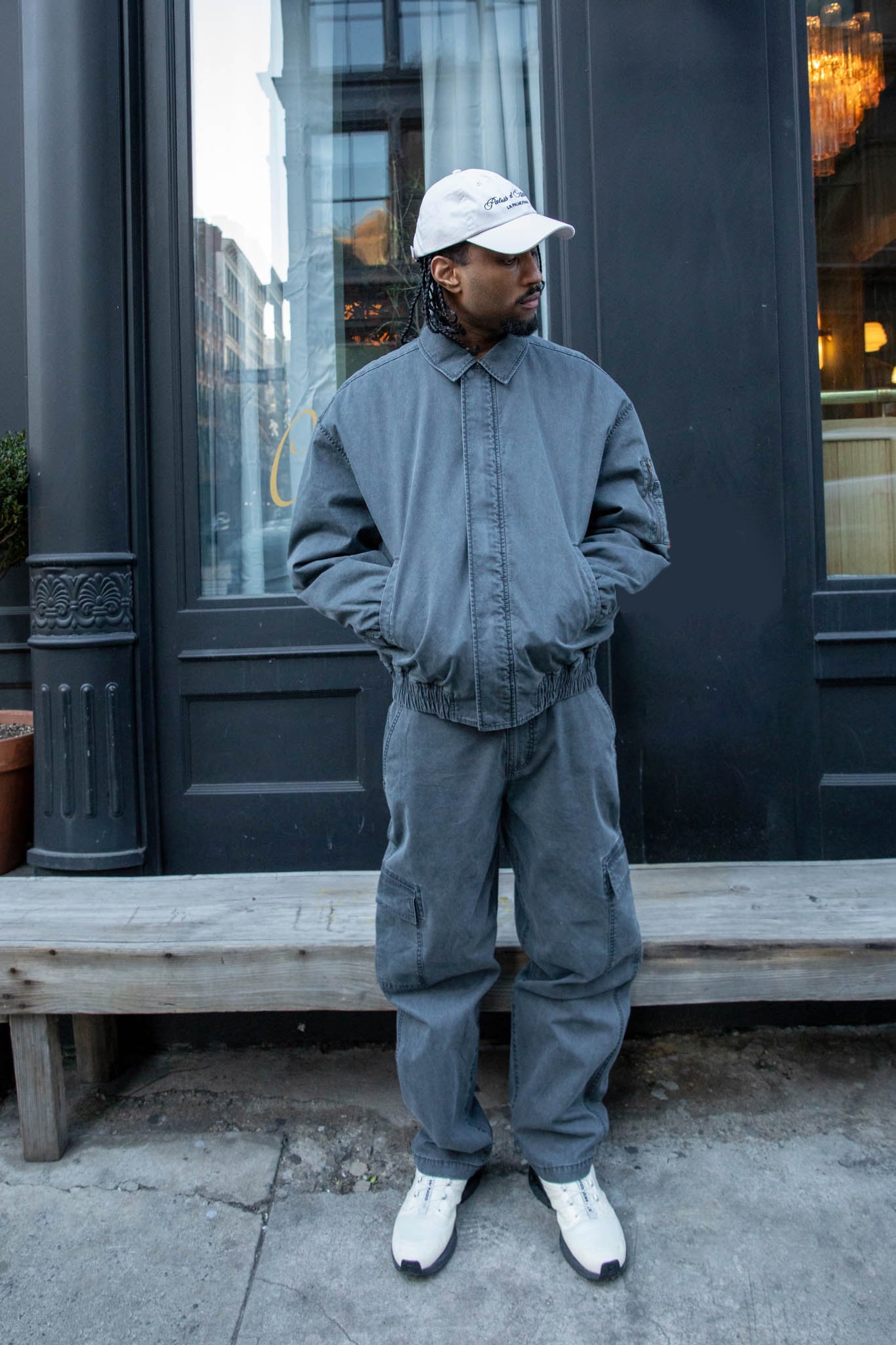 WASHED EFFECT COTTON CARGO PANT