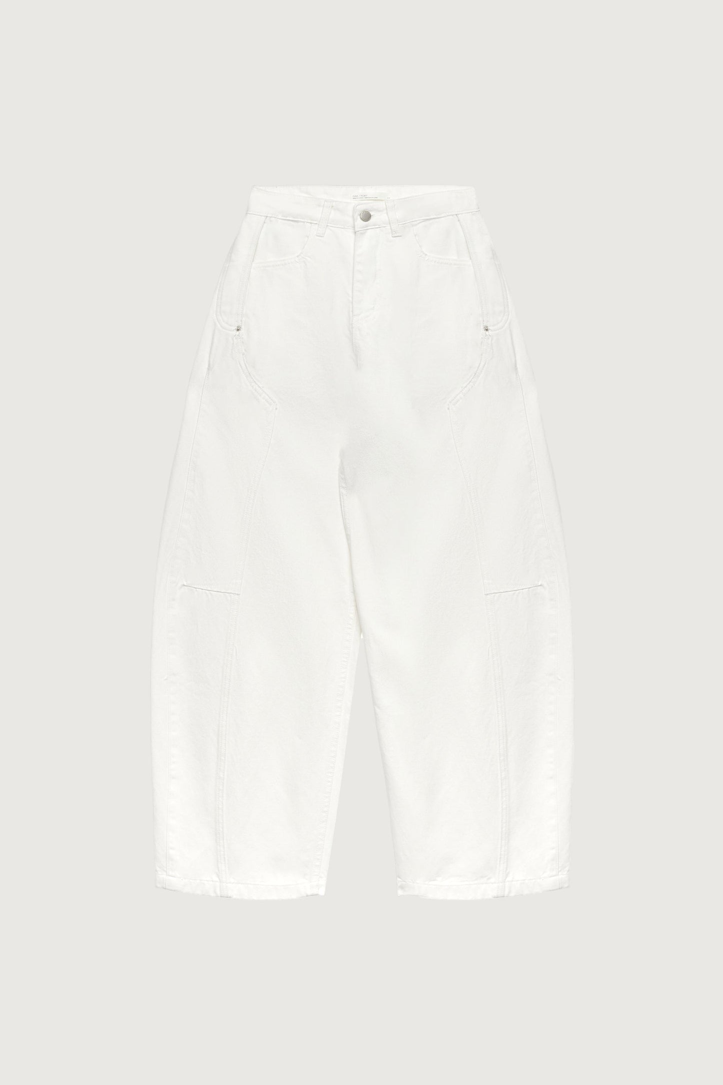 WHITE WORKWEAR BARREL JEAN