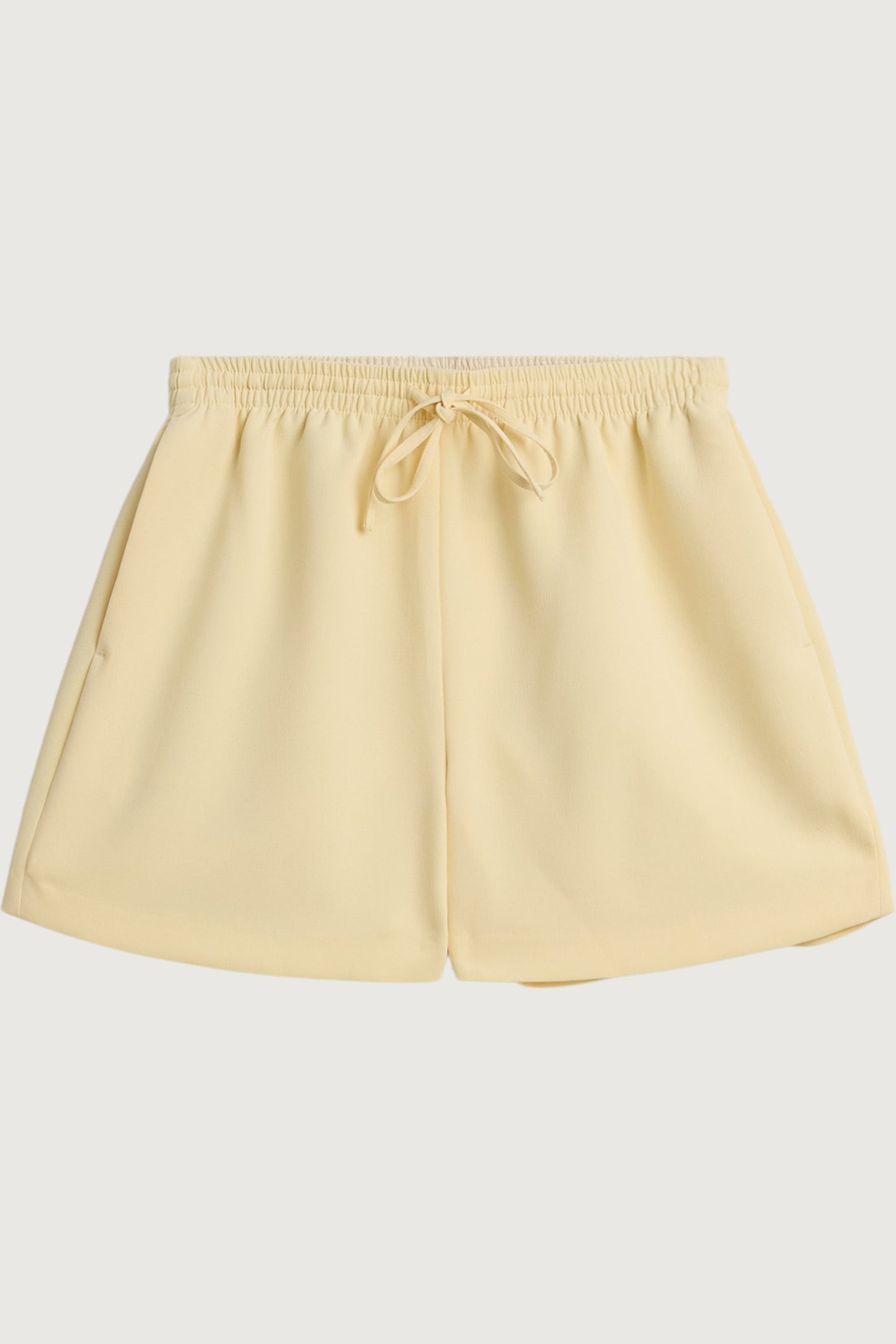 CREPE DRAWSTRING WAIST SHORT