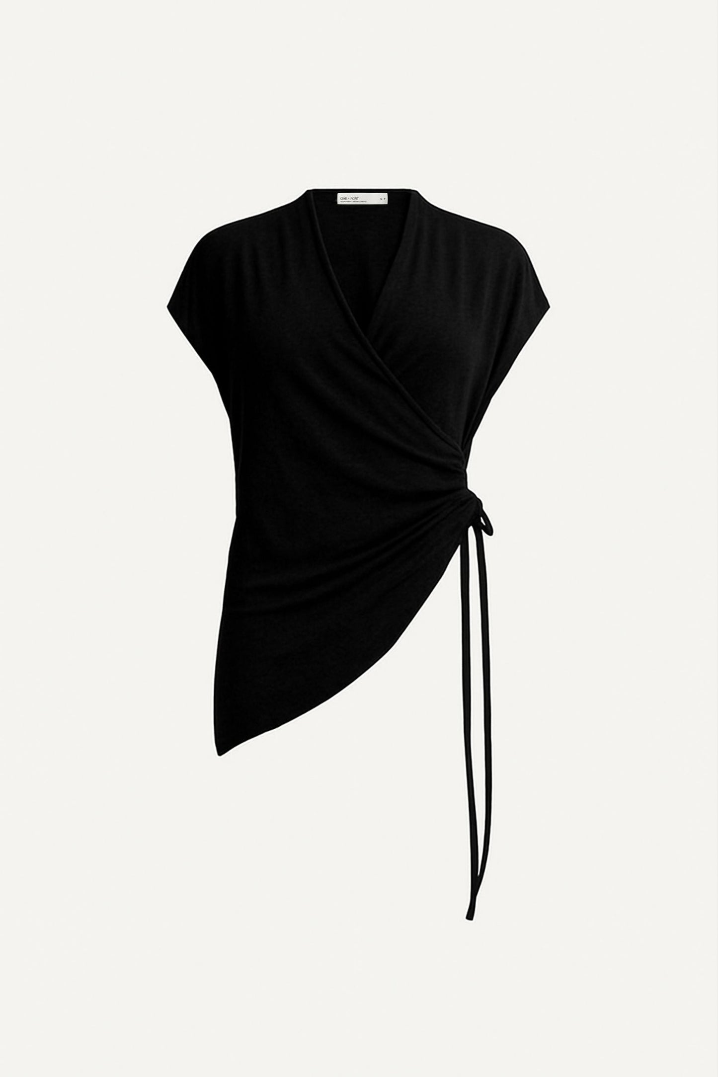 FITTED CROSS FRONT SHIRRED TOP
