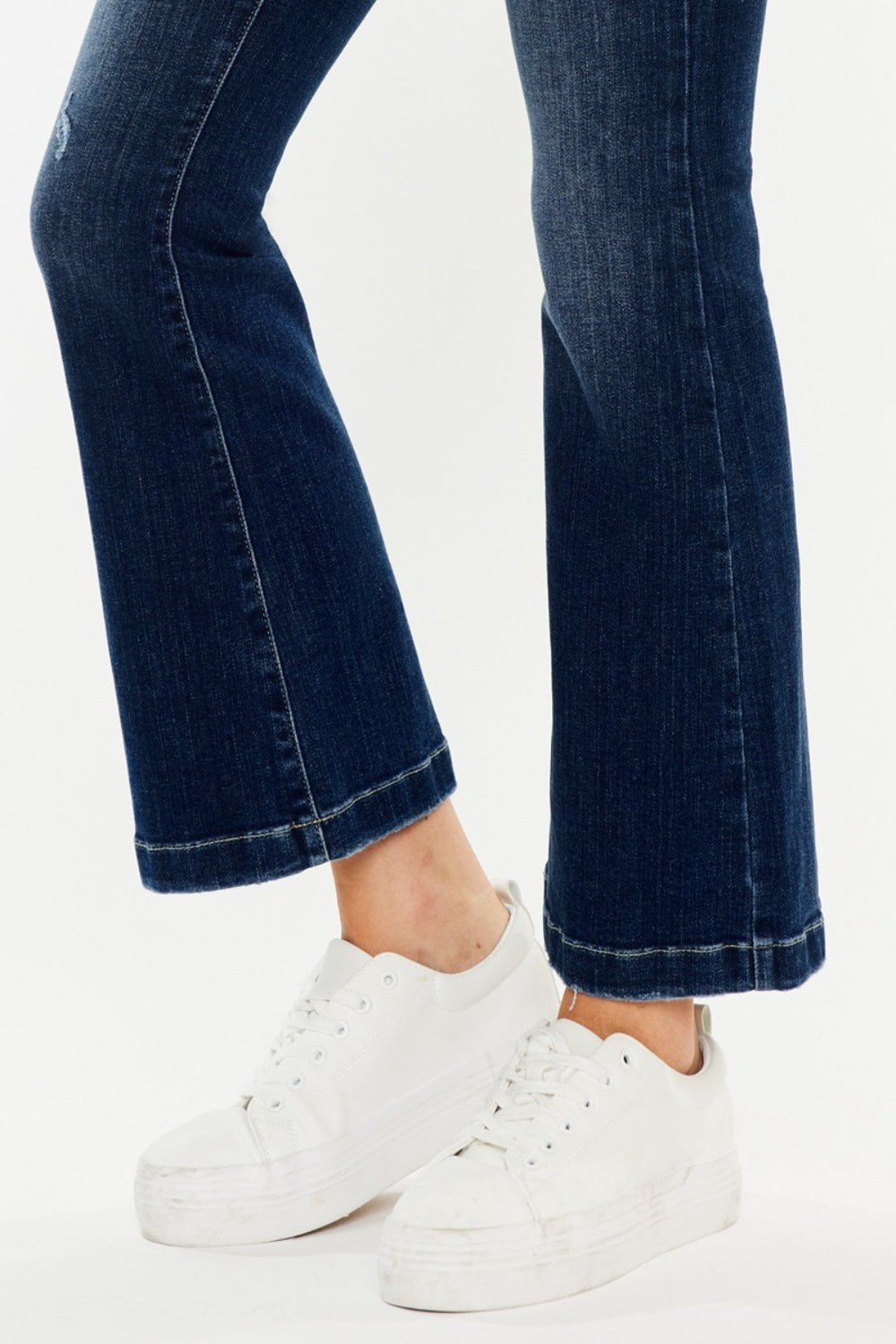 Hazel Blues® | Kancan Mid Rise Button Fly Flare Jeans