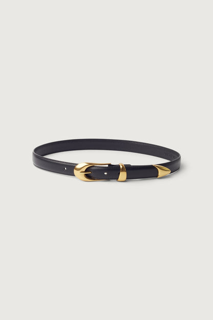 GENUINE LEATHER METAL TIP BELT