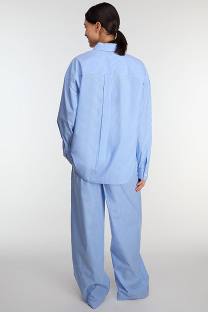 STRIPED COTTON POPLIN SHIRT