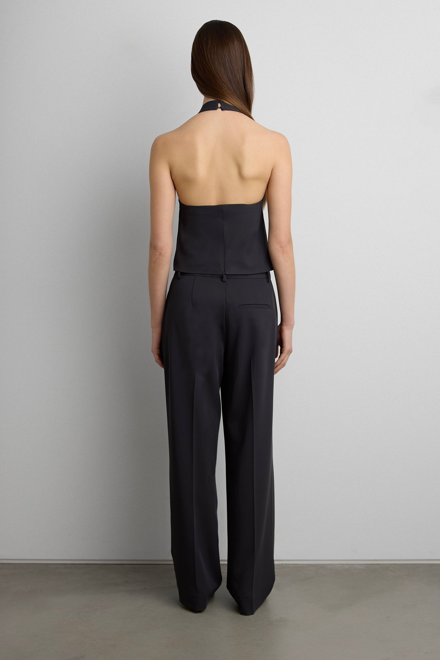 HALTER COWL NECK TOP