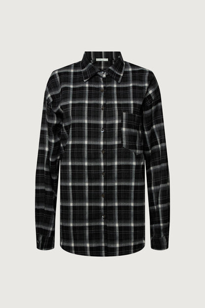 OVERSIZED FLANNEL PLAID SHIRT
