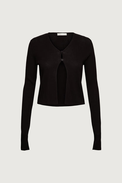 CROPPED LONG SLEEVE CARDIGAN