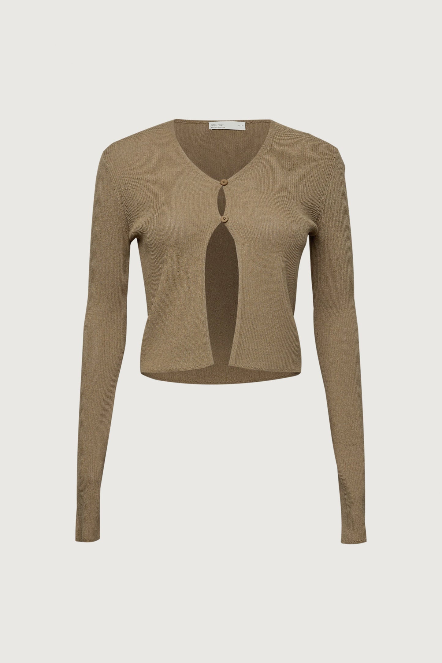 CROPPED LONG SLEEVE CARDIGAN