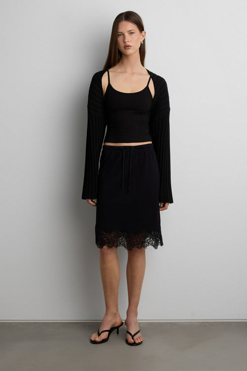RIBBED BOLERO