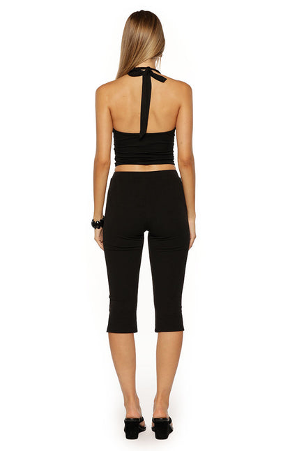 City Lights Black Jersey Capri Pants - PRE ORDER