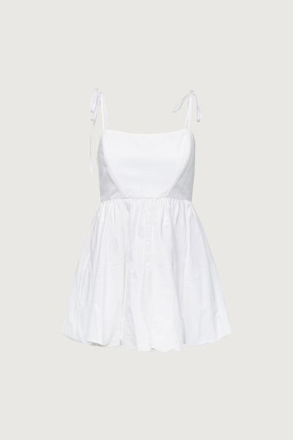 BUBBLE HEM MINI DRESS