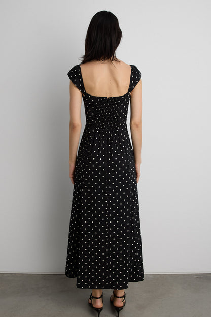 SWEETHEART NECKLINE CORSET MIDI DRESS