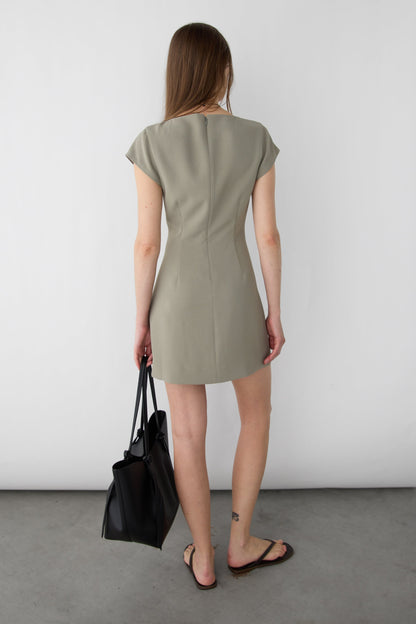 CAP SLEEVE MINI DRESS