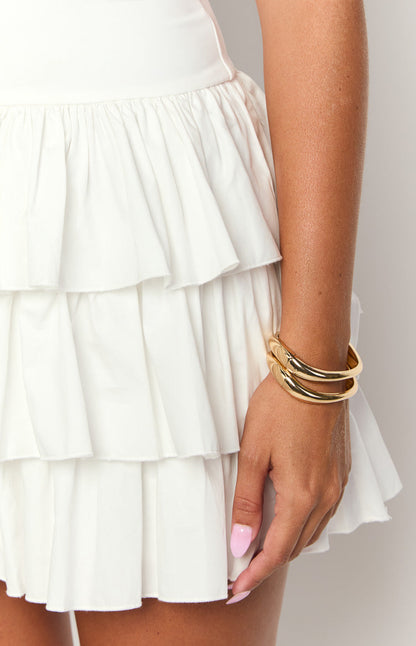 All For You White Mini Dress