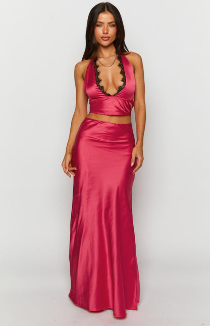 Genevieve Pink Maxi Skirt
