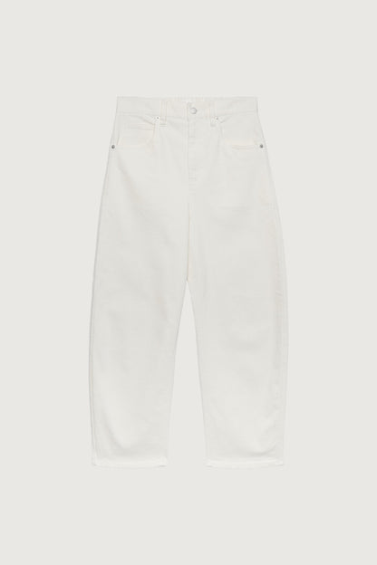 REGULAR LENGTH TWILL BARREL LEG PANT