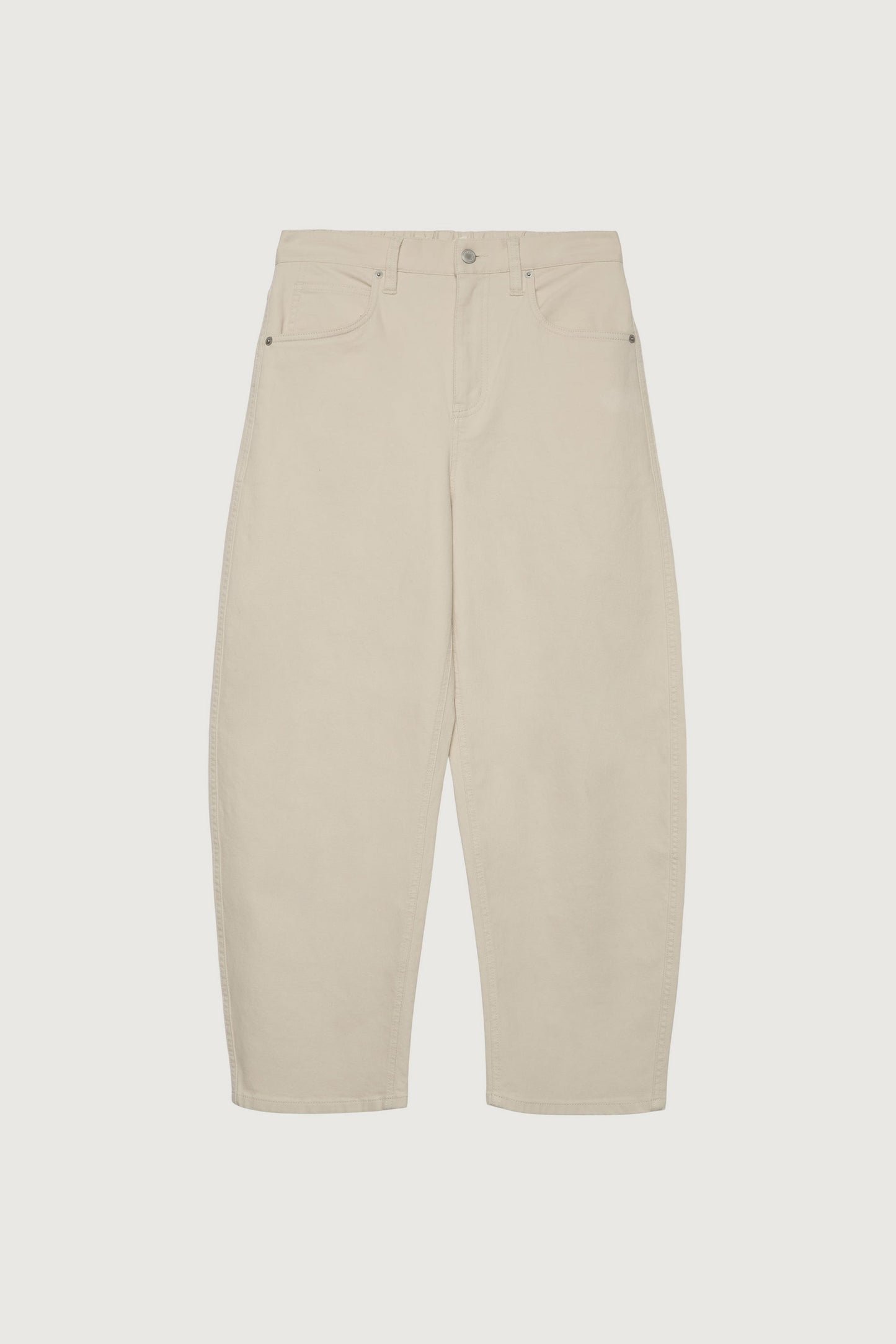 REGULAR LENGTH TWILL BARREL LEG PANT