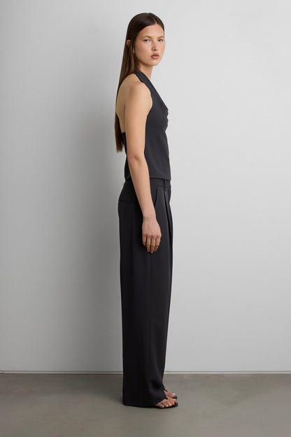 MID-RISE WIDE LEG SUITING TROUSER