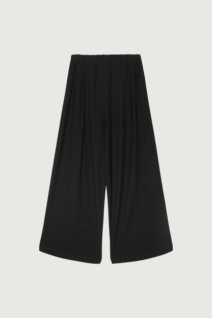 CRINKLED RAYON ELASTIC WAIST PANT