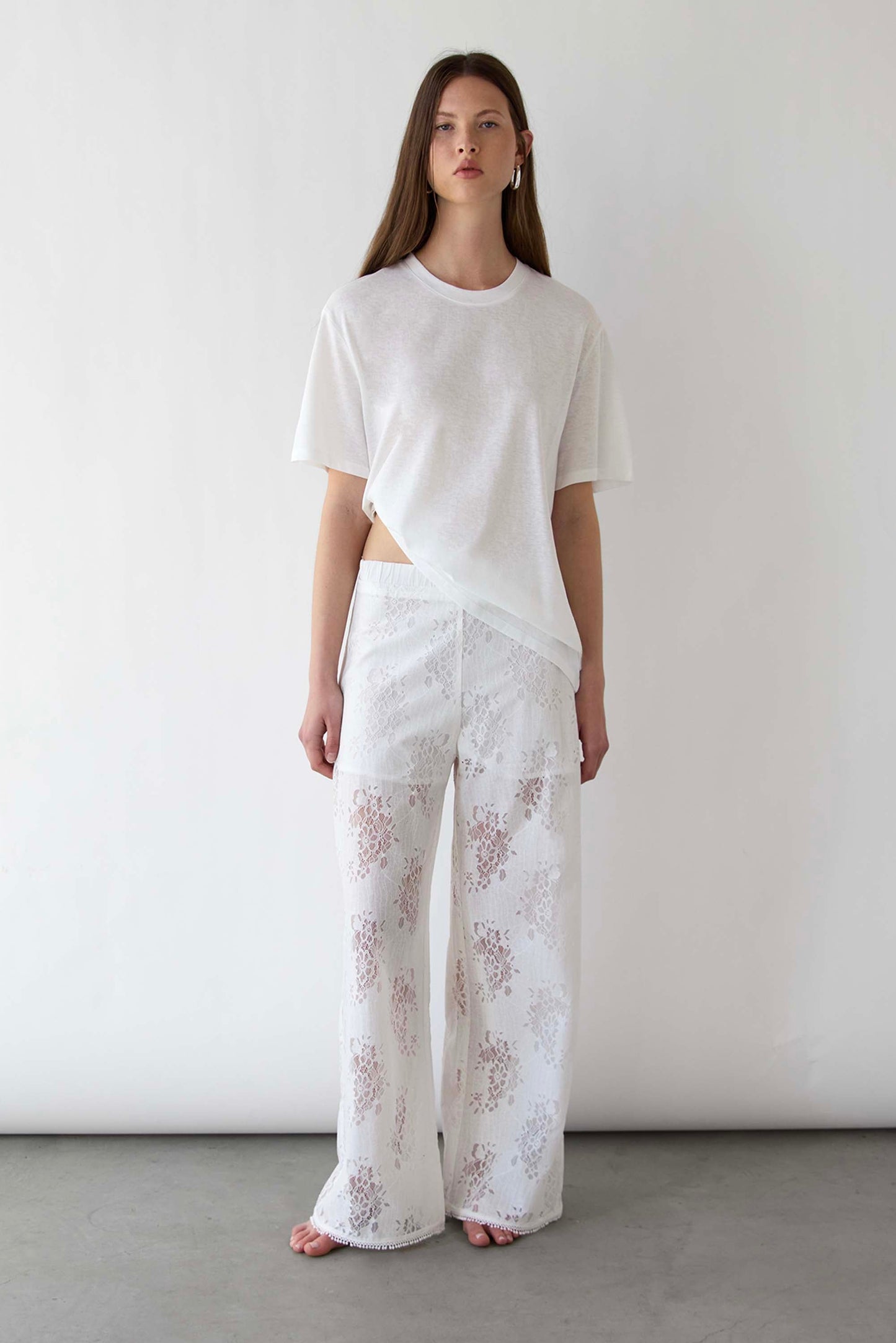 LACE WIDE LEG PANT