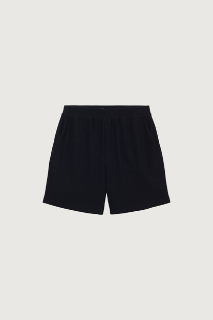 RIBBED ELASTIC WAIST SHORT