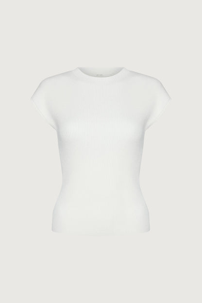 KNIT MOCKNECK TOP