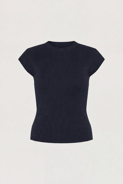 KNIT MOCKNECK TOP