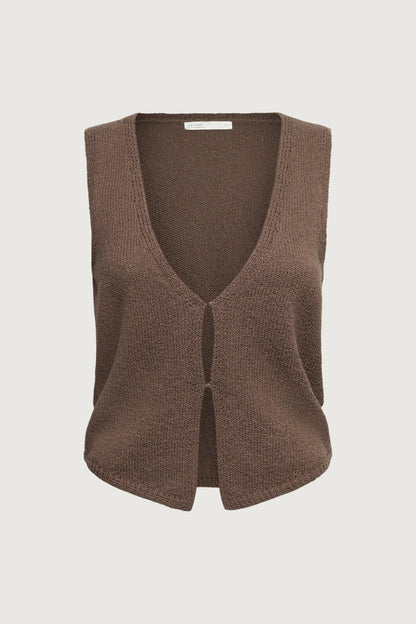 OPEN FRONT KNIT TANK