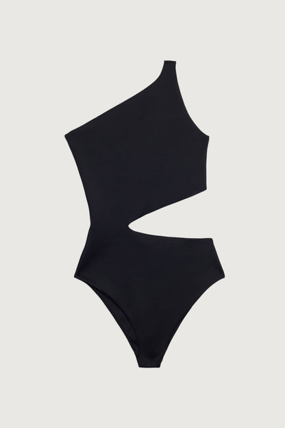 ONE SHOULDER ONE-PIECE SWIMSUIT WITH CUTOUT