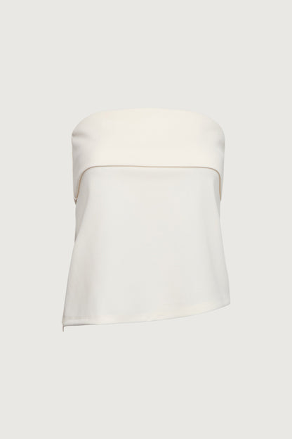 TUBE TOP WITH FOLD-OVER DETAIL