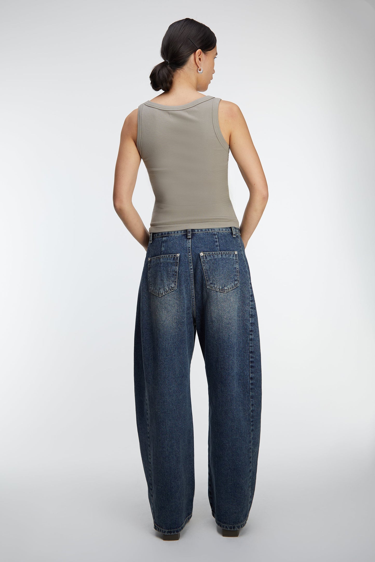 RIBBED MODAL SCOOP NECK TANK TOP