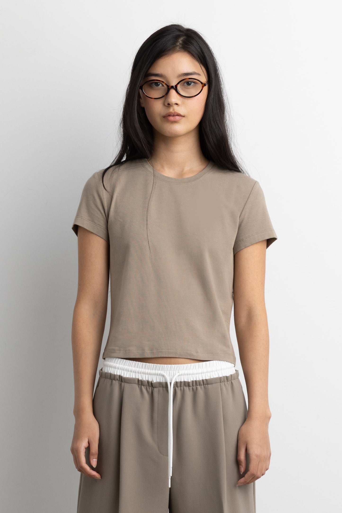 COTTON MODAL SLIM FIT CREWNECK T-SHIRT