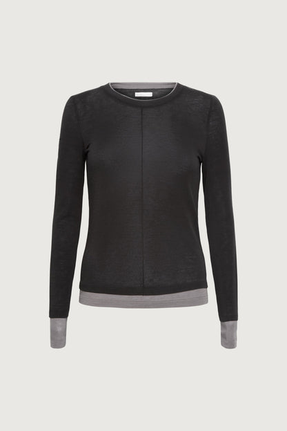 LAYERED EFFECT LONG SLEEVE TOP