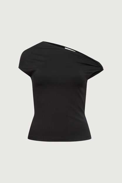 OFF SHOULDER TOP WITH SIDE TWIST DETAIL