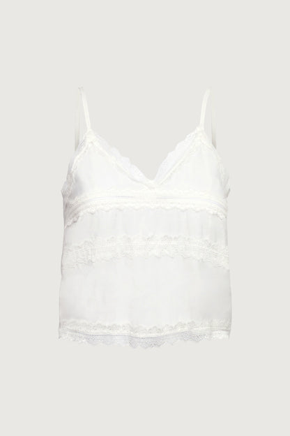 TIERED LACE CAMI TOP