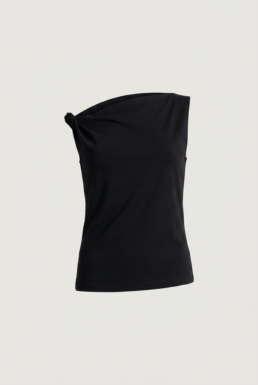 100% COTTON BOAT NECKLINE TANK