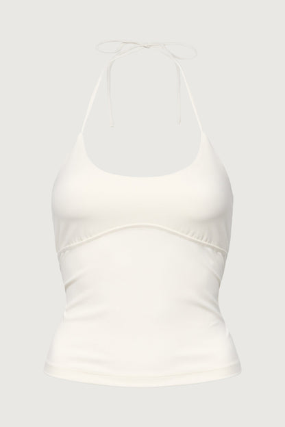 SCOOP NECK HALTER TOP