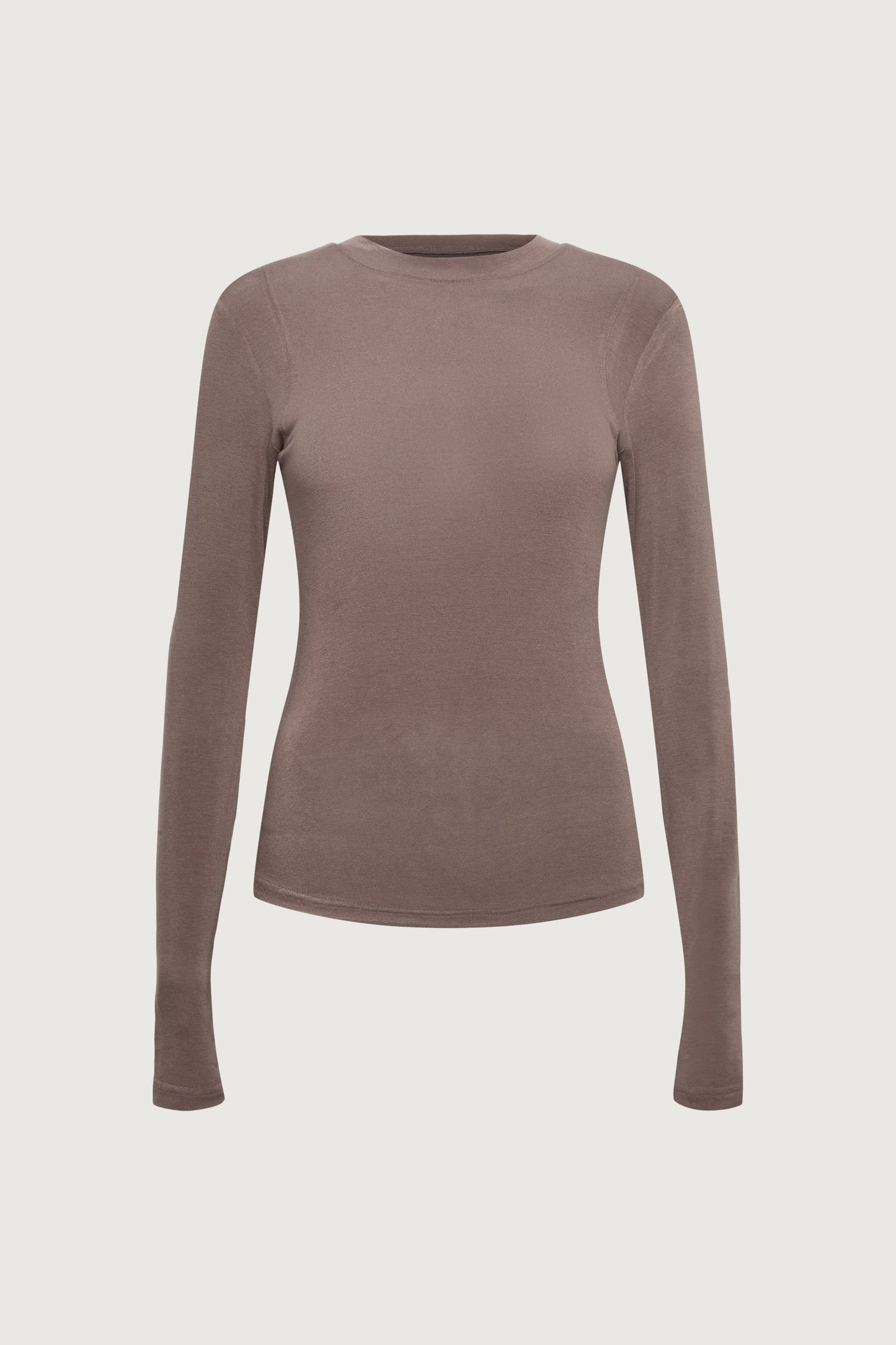 STITCHED SHOULDER LONG-SLEEVE T-SHIRT