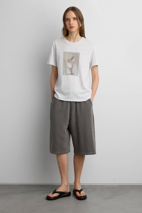 OVERSIZED GRAPHIC CREWNECK T-SHIRT