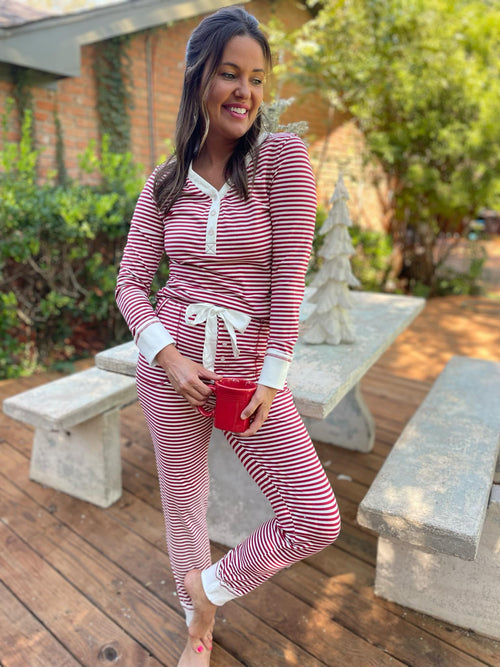 Hazel Blues® | Candy Striped Pajama Pants Set