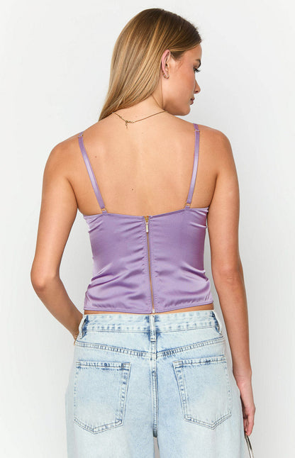 Graicey Purple Corset Top